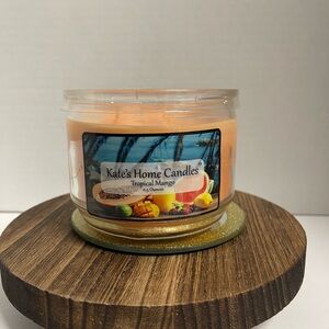 Tropical Mango Scented Candle - Orange